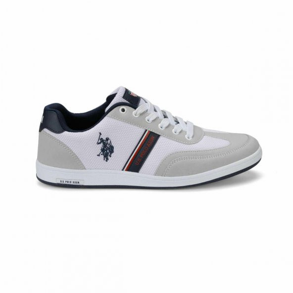 Polo Kares Erkek Beyaz Günlük Sneaker
