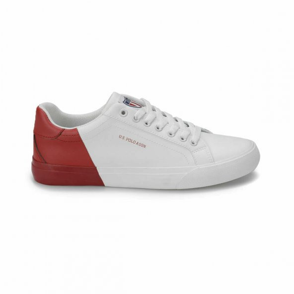 Polo Lexi Kadın Beyaz-Kırmızı Sneaker Ayakkabı