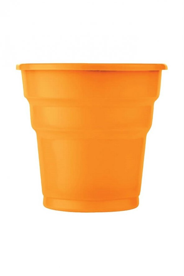 BARDAK PLASTİK TURUNCU 10LU - 1