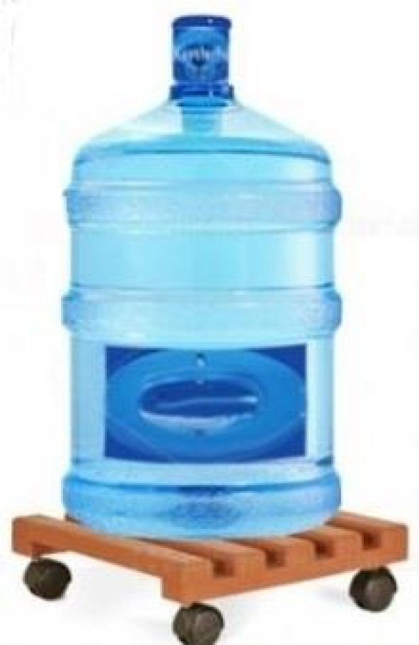 Ahşap Saksı Altlığı Damacana Tüp Saksı Sehpası - 2