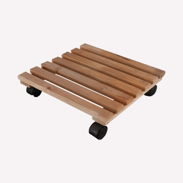 Ahşap Saksı Altlığı Damacana Tüp Saksı Sehpası - 3