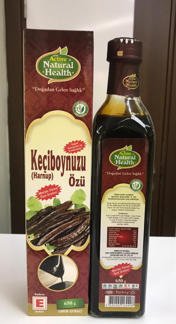NATURAL ACTİVE SOĞUK SIKIM KEÇİBOYNUZU ÖZÜ 650 GR