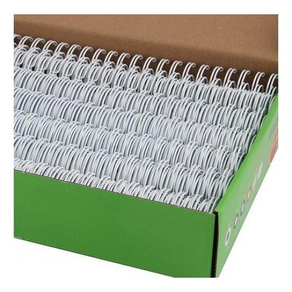 MAPI TEL SPIRAL 3:1  1/4  (5-15 SYF) BEYAZ 100 LU - Resim 2