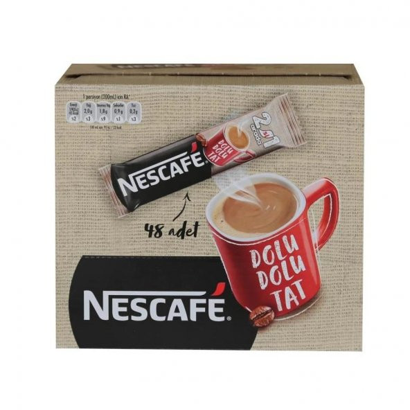 Nescafe 2si1 Arada 10g x 48 Adet Çözünebilir Kahve Karışımı 12376010 - 2