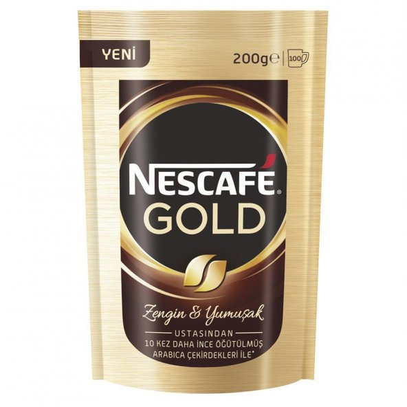 Nescafe Gold 200g Poşet Çözünebilir Kahve 12360825