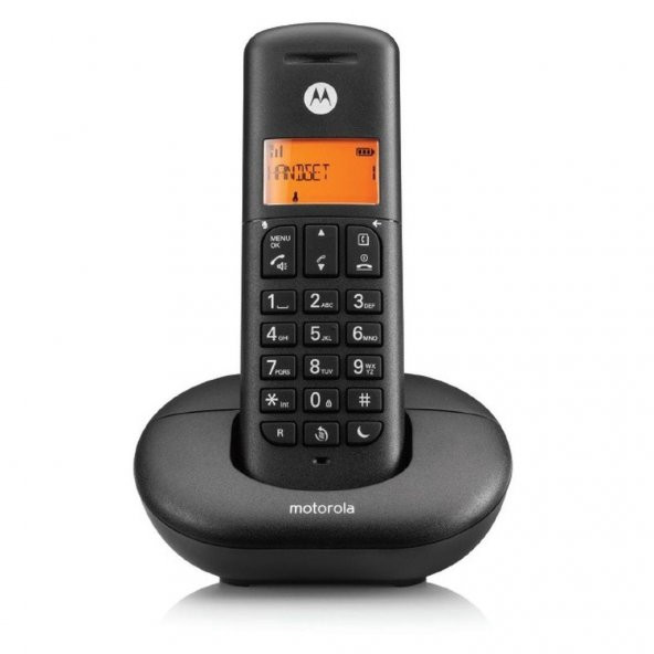 Motorola E201 Dect Telsiz Telefon Siyah