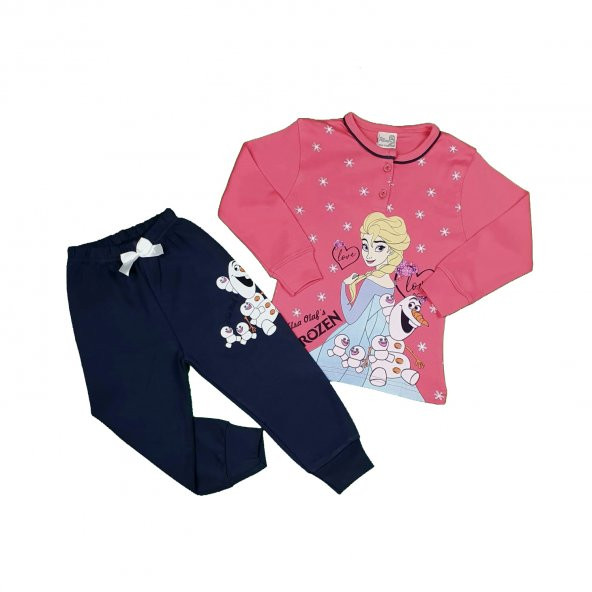 Kız Çocuk Pijama Takımı 4-7 Yaş Pembe - C74147-2
