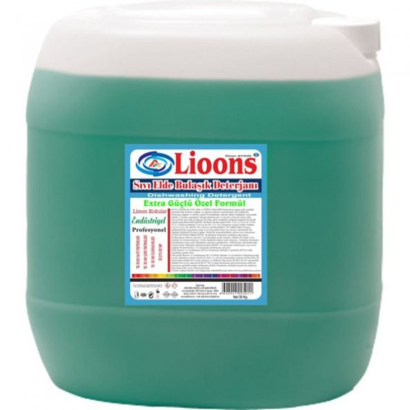 lioons sıvı elden bulaşık deterjanı 30 kg