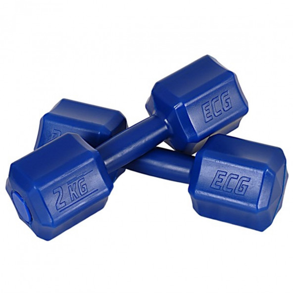 Ecgspor Mavi 2x2 KG Plastik Dambıl Toplam 4 KG (Kutuda Çift) - 2