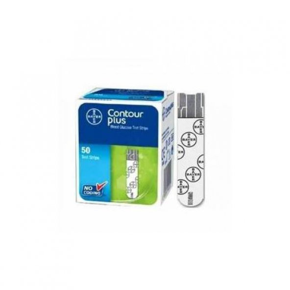 Bayer Contour Plus Kan Şekeri Ölçüm Çubuğu Strip 50 Adet