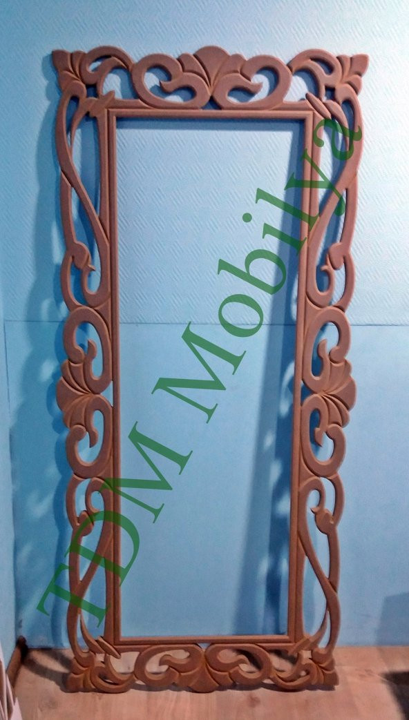 Ahşap Ayna Çerçevesi.CNC İşlemeli Ahşap Çerçeveler TDMAyna-00003