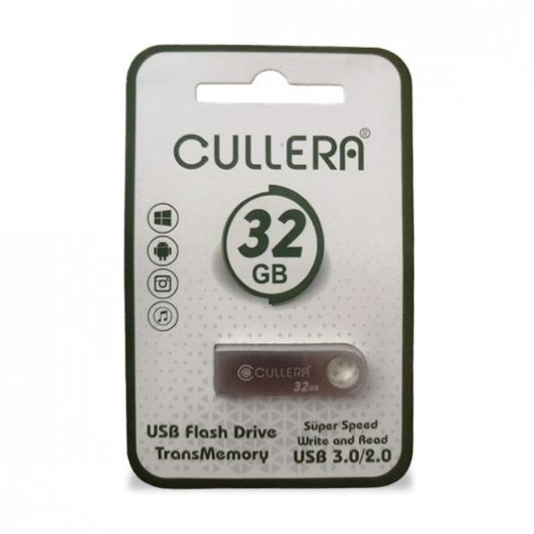 Cullera 32GB USB 2.0 Metal Anahtarlık Mini Usb Flash Bellek