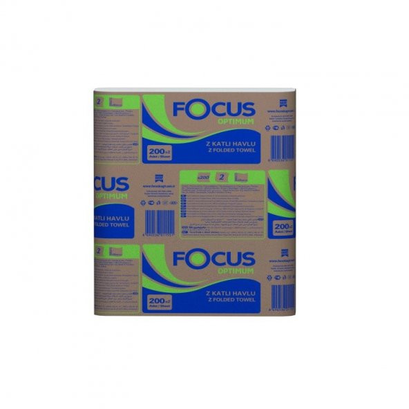 Focus Optimum Z Katlı Dispenser Havlu 150li 12 Paket 1800lü