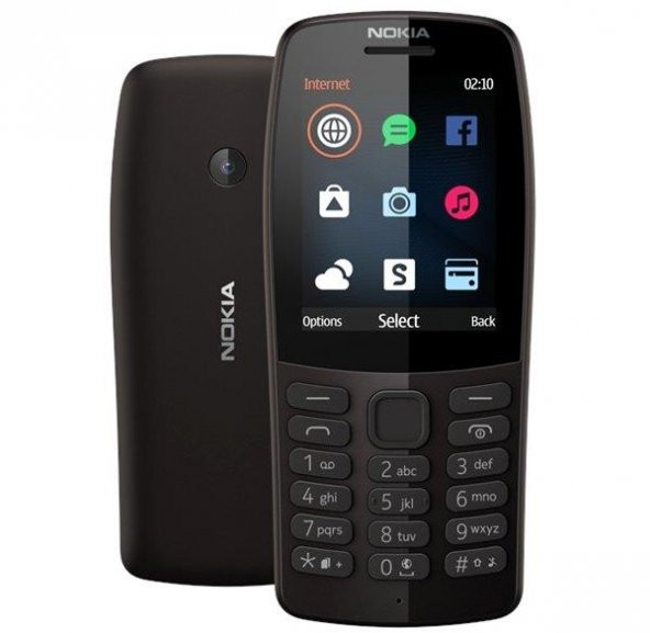 Nokia 210 Siyah Tuşlu Cep Telefonu(İthalatçı Garantili)