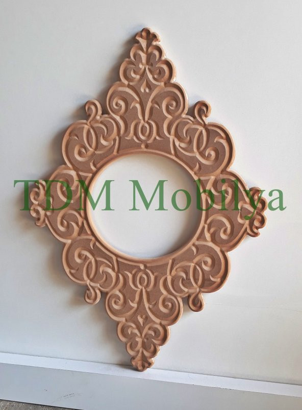 Ahşap Ayna Çerçevesi.CNC İşlemeli Ahşap Çerçeveler TDMAyna-00009