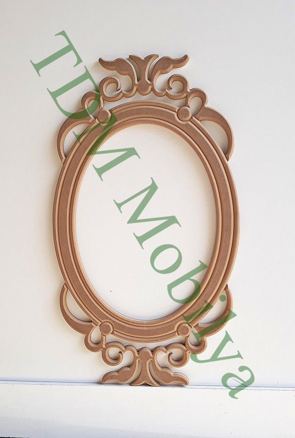 Ahşap Ayna Çerçevesi.CNC İşlemeli Ahşap Çerçeveler TDMAyna-00012
