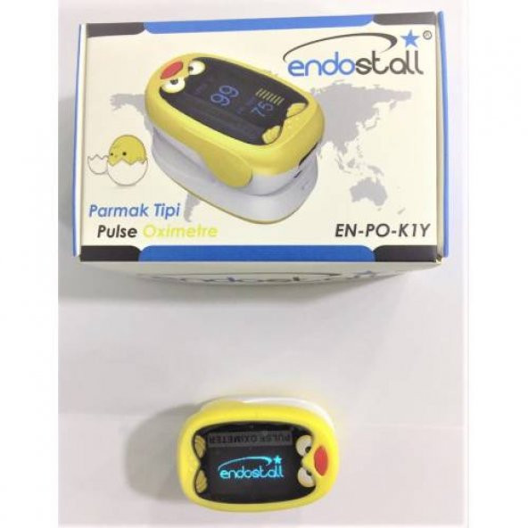 1-12 Yaş Çocuk - Pediatrik Pulse Oksimetre Cihazı - Şarjlı - Endostall EN-PO-K1Y - Parmak Tipi - 3
