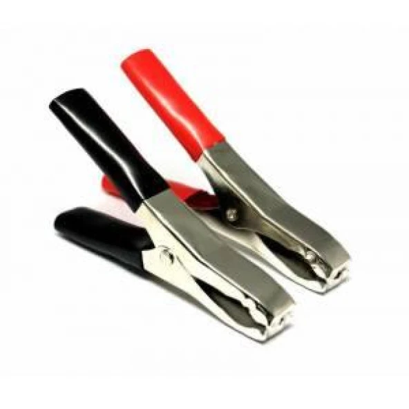 Akü Maşası Siyah - Kırmızı Büyük - 2