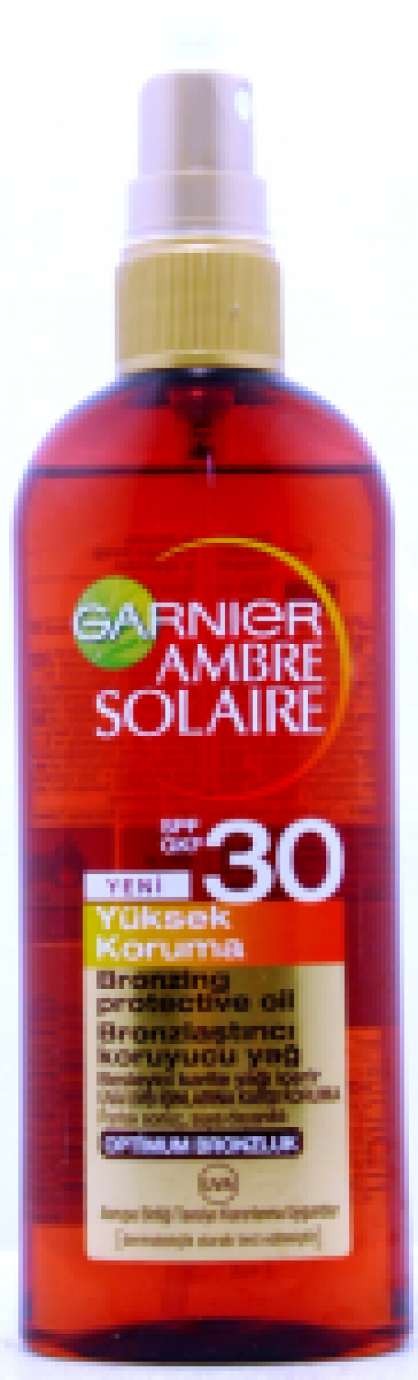 GARNIER AMBRE SOLAIRE F30 Bronzlaştırıcı Yağ Sprey Yüksek Koruma 150ml