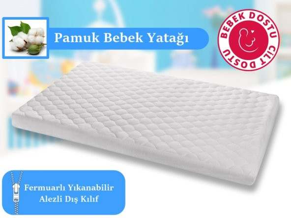 60X120 MİDİLİFE ALEZLİ PAMUK OYUN PARKI YATAĞI ürün görseli