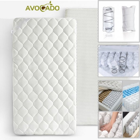 Avocado Pocket Yaylı Ortopedik Yatak Paket Yaylı Bebek Yatağı