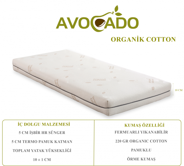 AVOCADO 40X80 OYUN PARKI YATAĞI 40*80 SEPET BEŞİK YATAĞI