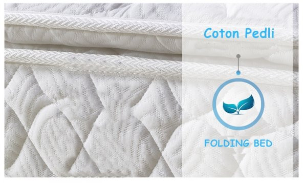160X200 MİDİLİFE KATLANABİLİR ÇİFT KİŞİLİK ORTOPEDİK YAYLI YATAK - Resim 9