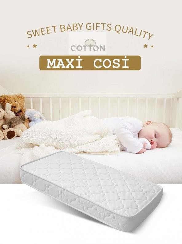 Maxi Cosi 60x160 Soft Ortopedik Yaylı yatak 60*160 Bebek Yatağı - Resim 4