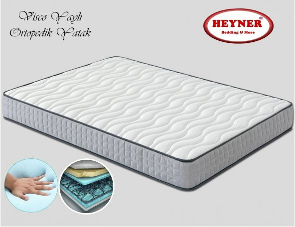 Heyner Visco Yaylı Yatak 90x140 Cm Ortopedik Visco Yaylı Yatak