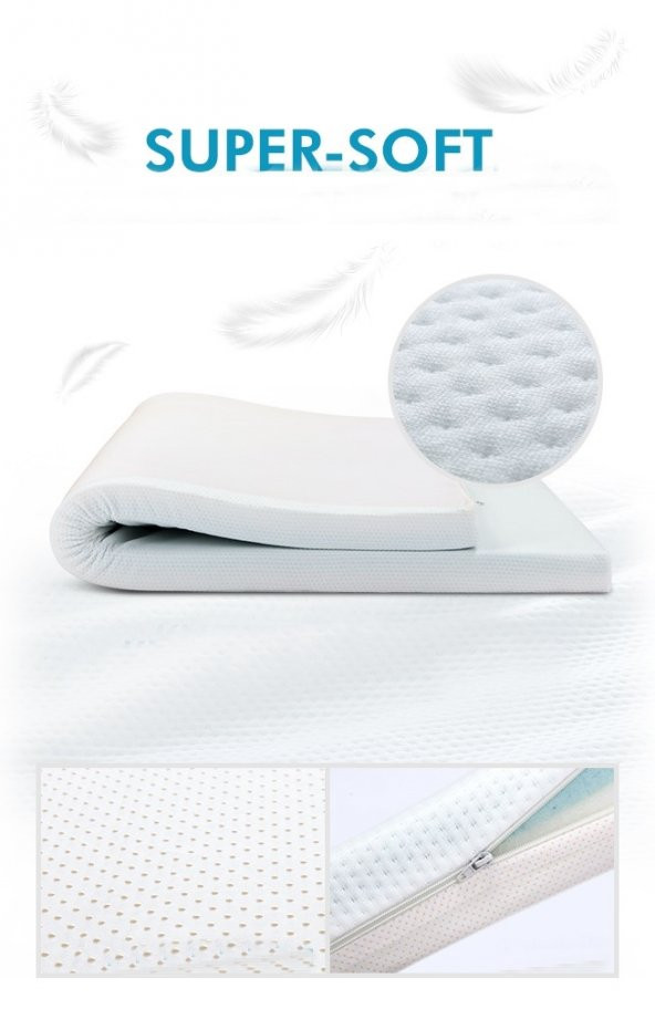 VİSCOPOOLY 200X200 CM ORTOPEDİK YATAK ŞİLTESİ VİSCO PED - 5