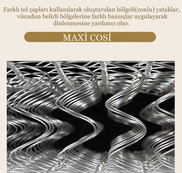Maxi Cosi 60x120 Soft Ortopedik Yaylı yatak - Resim 5