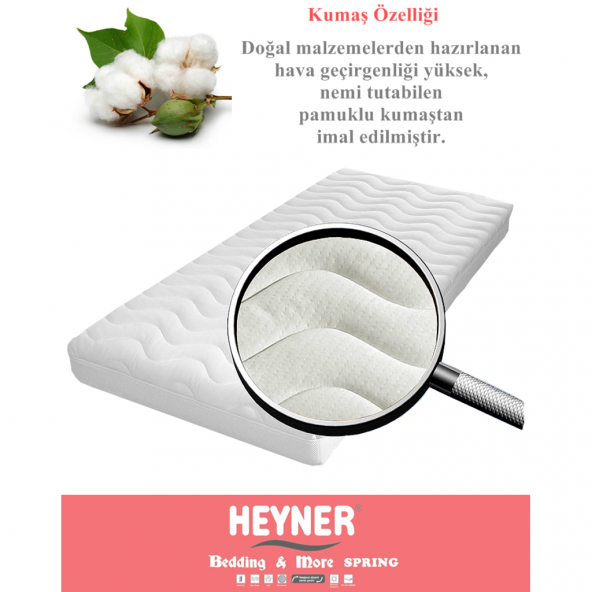 50X80 HEYNER COTTON VİSCO OYUN PARKI YATAĞI 50*80 SEPET BEŞİK