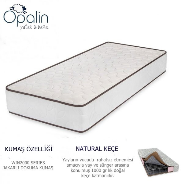 OPALİN Ortopedik Tek Kişilik Yatak 90X200 | Yaylı Yatak 90X200