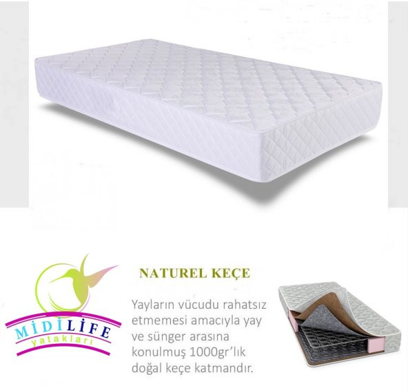 50X90 MİDİLİFE ORTOPEDİK YAYLI YATAK 50*90 SOFT ORTOPEDİK YATAK