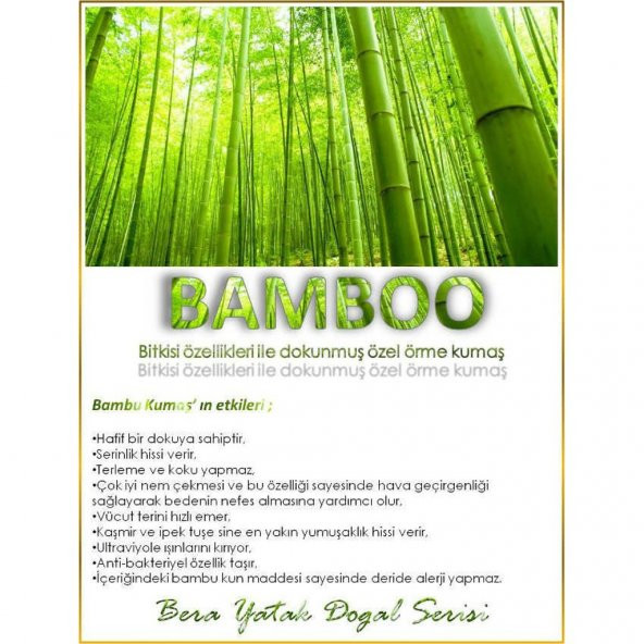 70X130 POOLY BAMBOO ORTOPEDİK YAYLI YATAK 70*130 BAMBOO SOFT ORT - 4