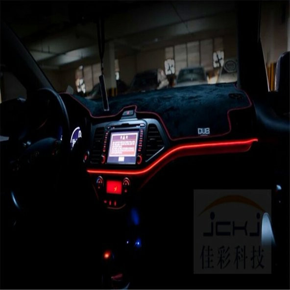 Araç Araba İçi Torpido Ledi Renkli İp Neon İp Led 2 Metre - 5