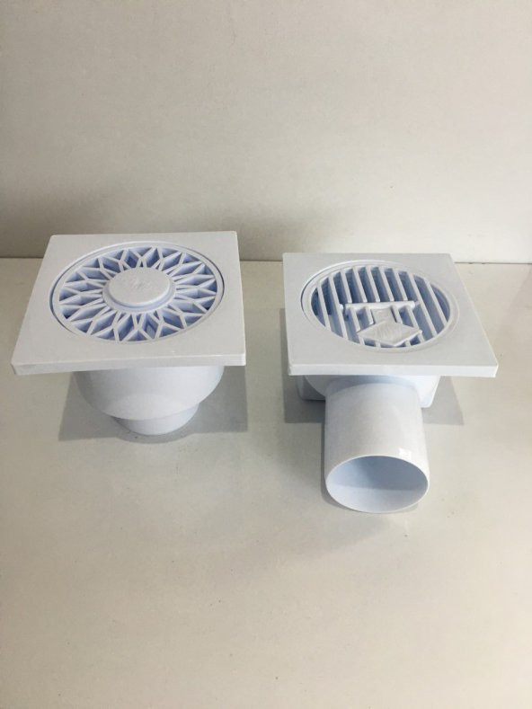 Gama 10x10 Yer Süzgeci ø50 Yandan Çıkışlı