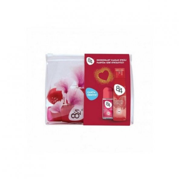 8X4 Modern Charme Deodorant + Roll On Çanta Hediyeli - 1