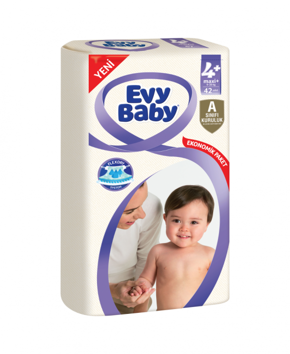 EVY Baby Ekonomik 9-20kg Maxi Plus No:4+ 42 adet