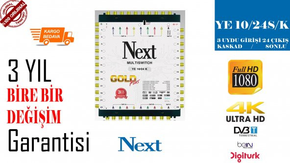 Next YE 10/24 Gold Plus Uydu Santrali SONLU