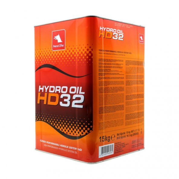 Petrol Ofisi Hydro Oil HD 32 15 Kg(17 LT) Hidrolik Sistem Yağı - 2