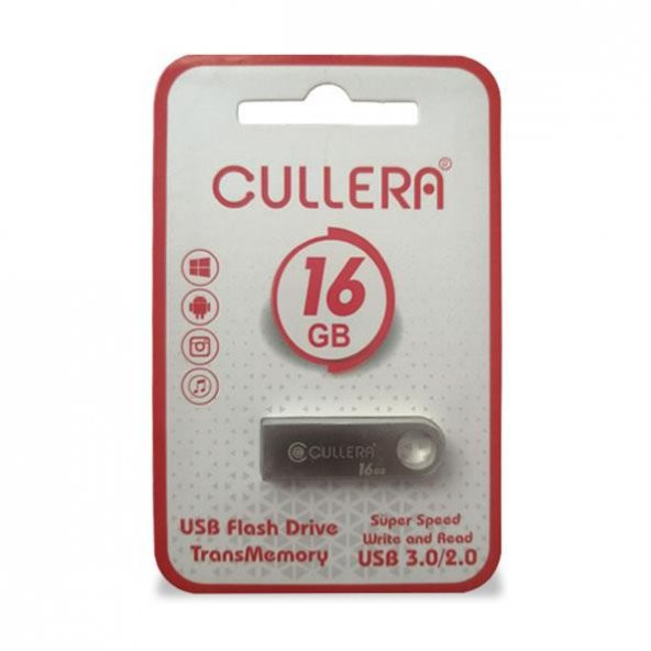 Cullera 16GB USB 2.0 Metal Anahtarlık Mini Usb Flash Bellek