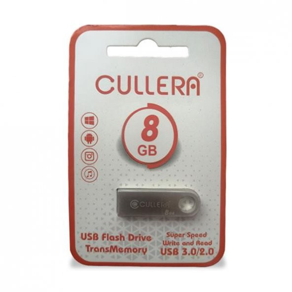 Cullera 8GB USB 2.0 Metal Anahtarlık Mini Usb Flash Bellek