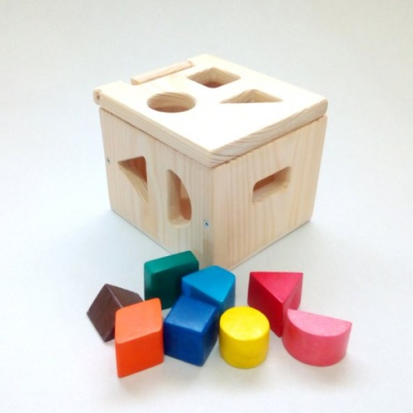 Bultak Kutu Ahşap Eğitici Oyuncak -Renkli
