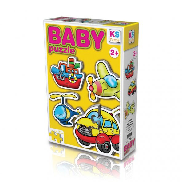 12003 KS Baby Puzzle - Ulaşım Araçları / 15 Parça Puzzle / +2 yaş