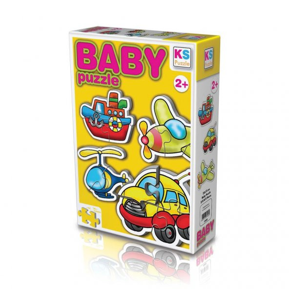 12003 KS Baby Puzzle - Ulaşım Araçları / 15 Parça Puzzle / +2 yaş - 3