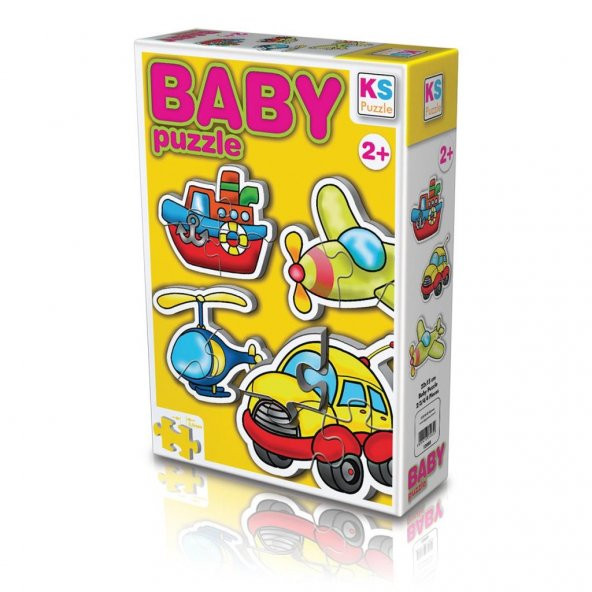 12003 KS Baby Puzzle - Ulaşım Araçları / 15 Parça Puzzle / +2 yaş - 5
