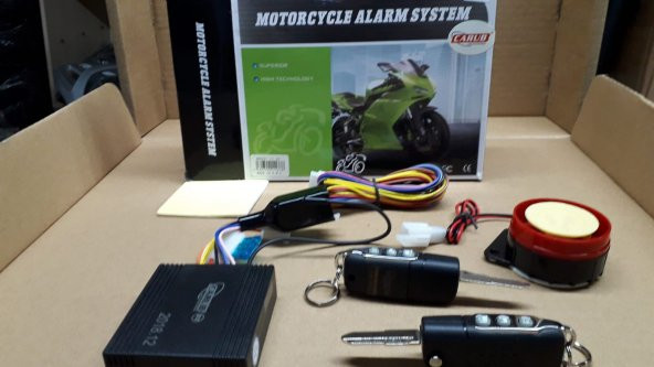 Uzaktan Kumandalı Motosiklet Alarm 2.Ad Sustalı Anahtar + Hassas Hareket Algılama Uzaktan Çalıştırma - 3