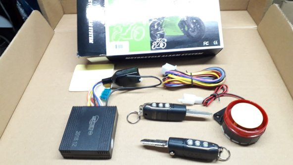 Uzaktan Kumandalı Motosiklet Alarm 2.Ad Sustalı Anahtar + Hassas Hareket Algılama Uzaktan Çalıştırma - 9