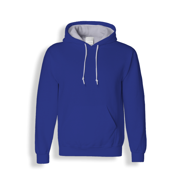 RK007 - Saks Mavi Renkli Kapüşonlu Sweatshirt Toptan Fiyatına Kapşonlu Sweat Unisex Kalıp Cepli Hoodie